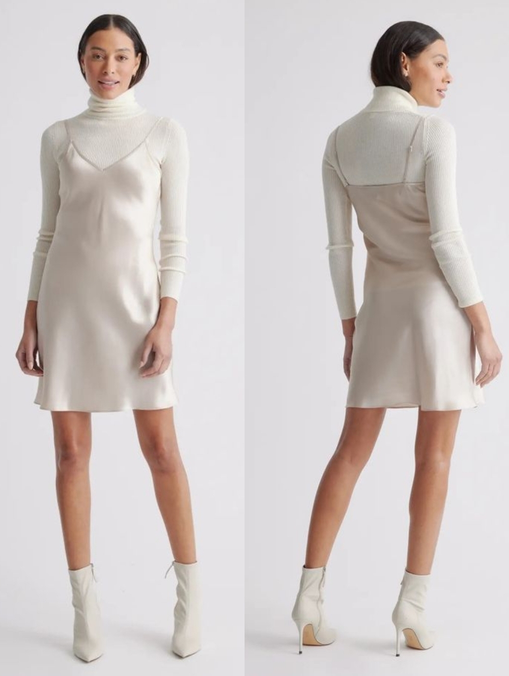 Quince Washable Silk Mini Slip Dress